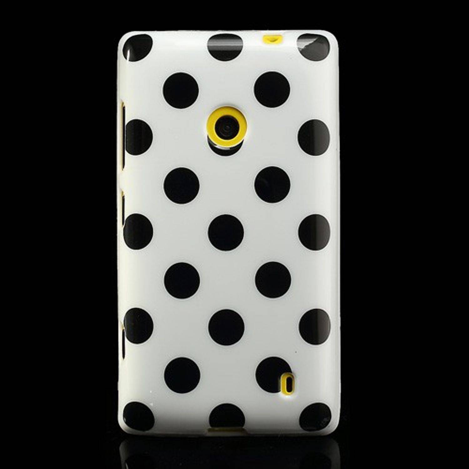 Nokia Lumia 520 Handyhülle Backcover Weiß