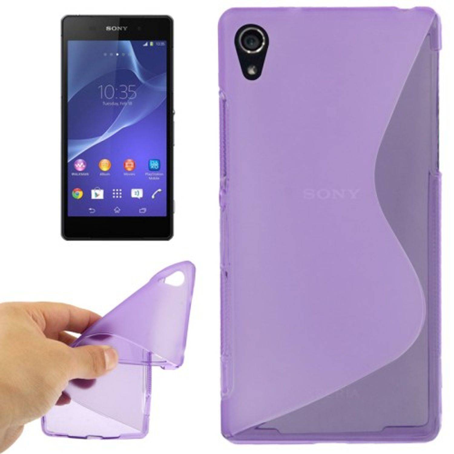 Sony Xperia Z2 Handyhülle Backcover Violett