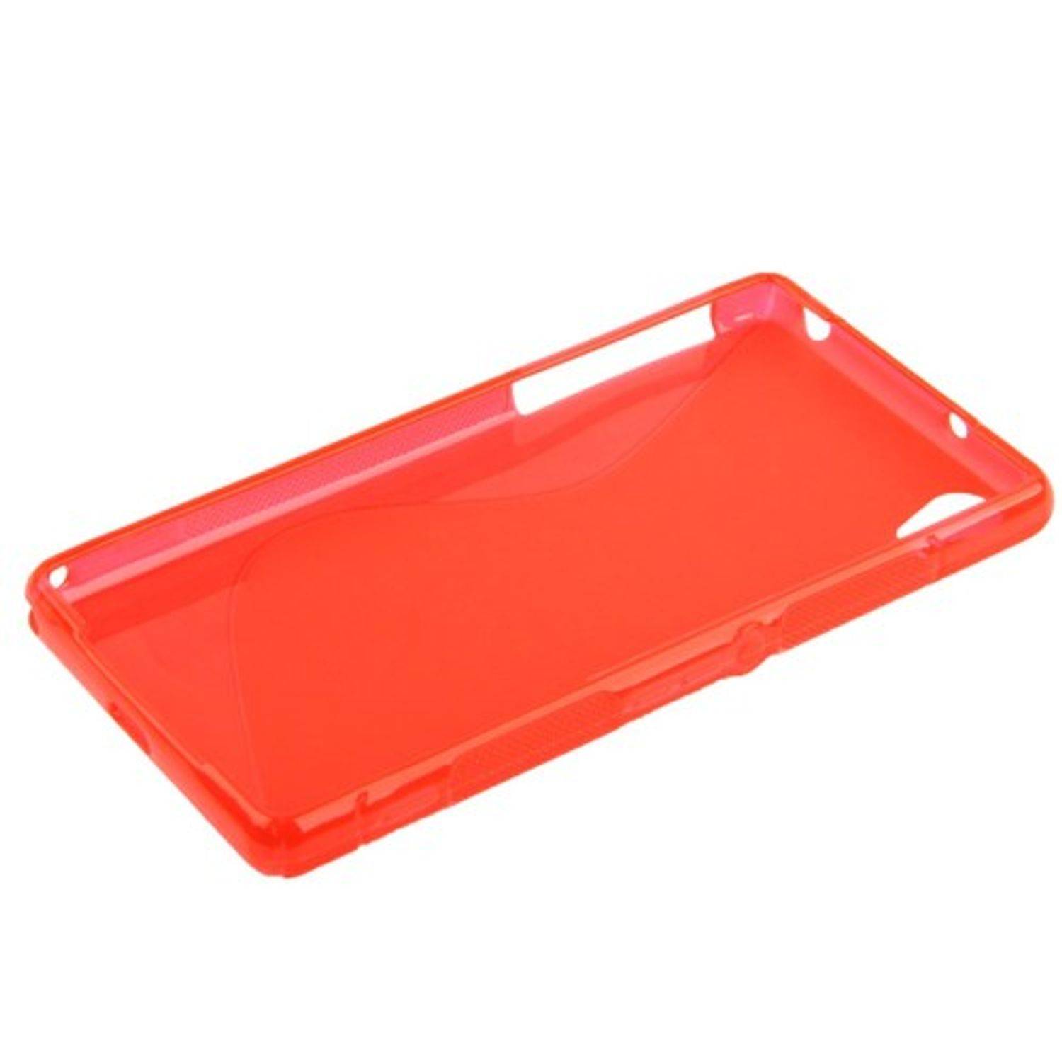 Sony Xperia Z2 Handyhülle Backcover Rot