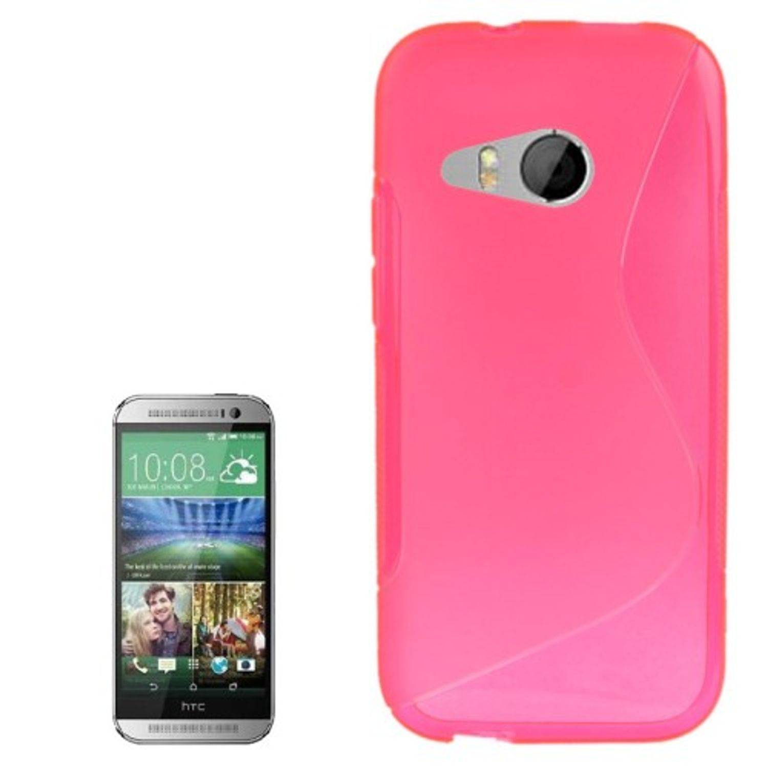 HTC One mini 2 Handyhülle Backcover Rosa