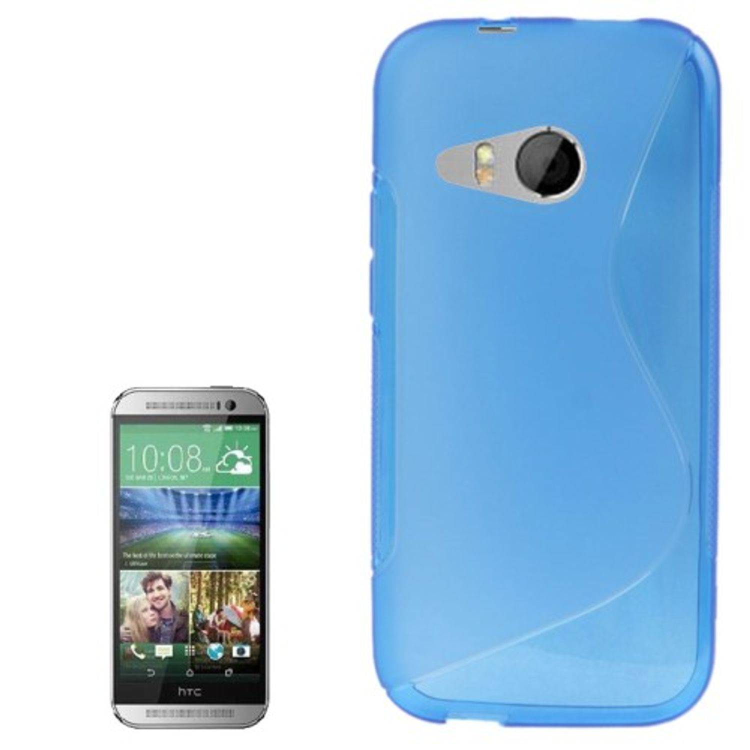 HTC One mini 2 Handyhülle Backcover Blau