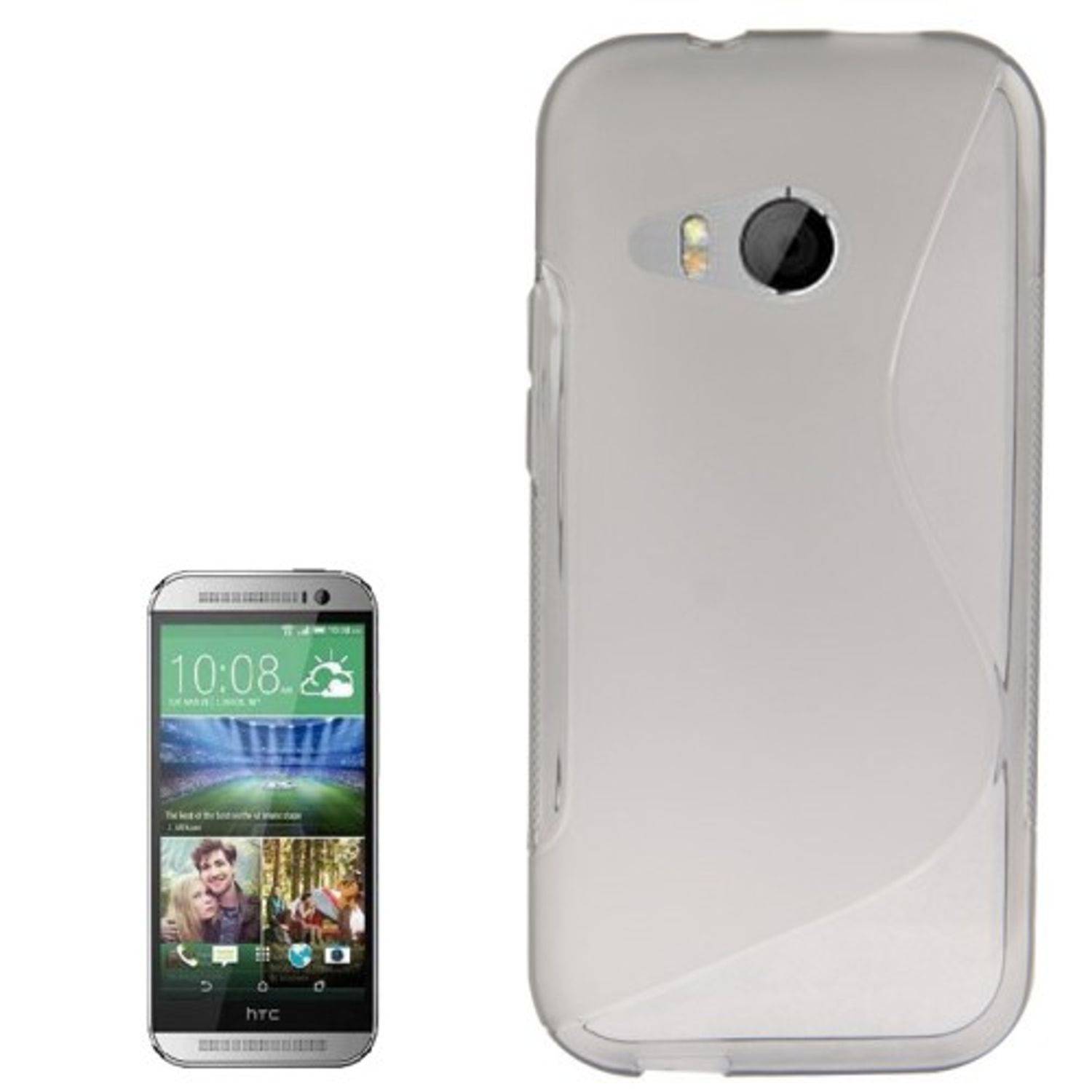 HTC One mini 2 Handyhülle Backcover Grau