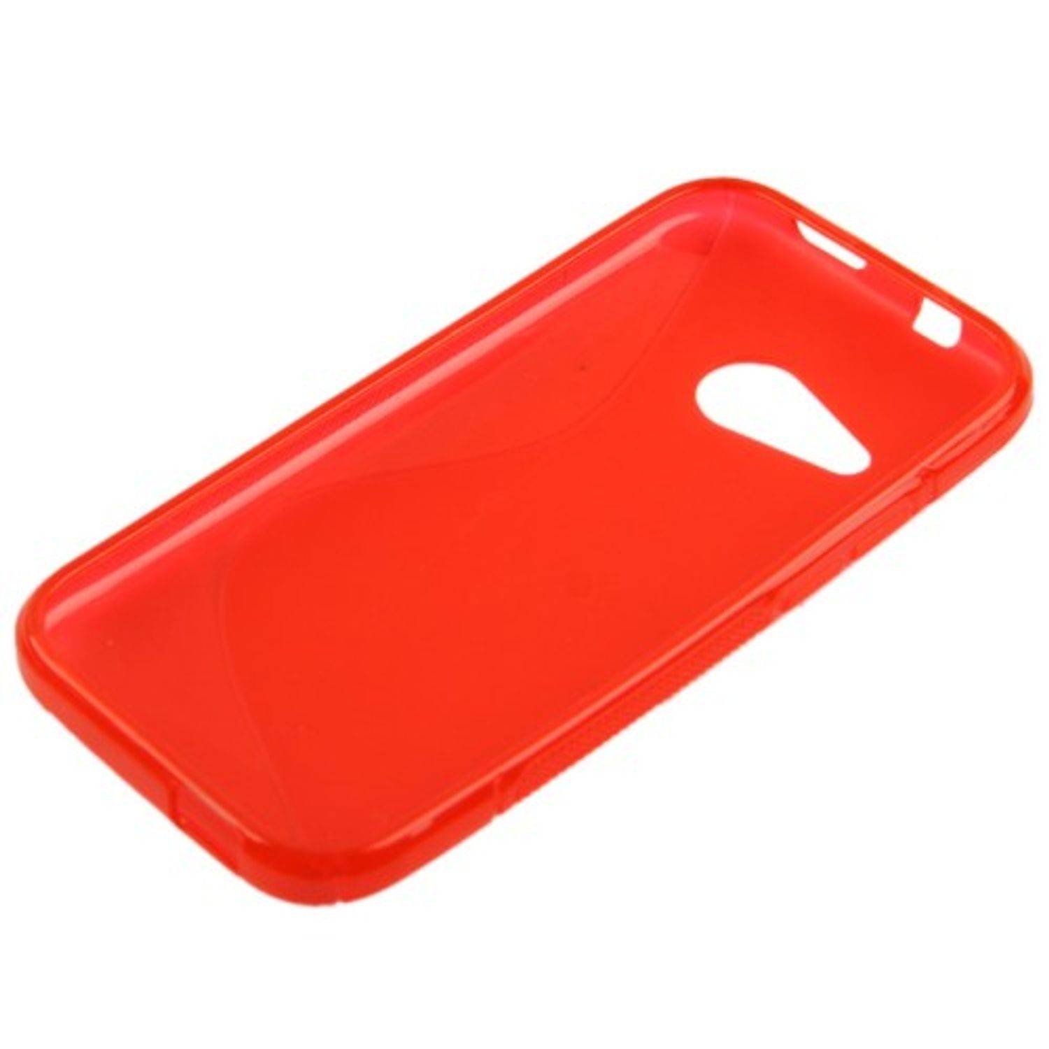 HTC One mini 2 Handyhülle Backcover Rot