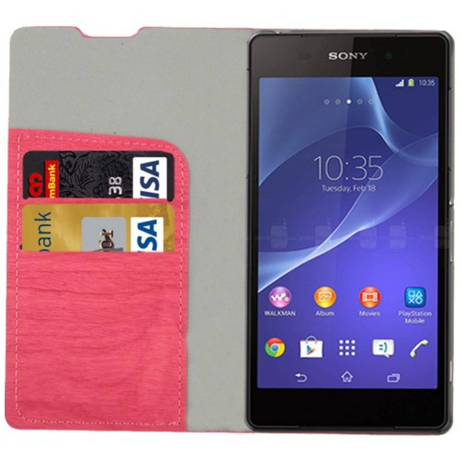 Sony Xperia Z2 Handyhülle Backcover Rosa