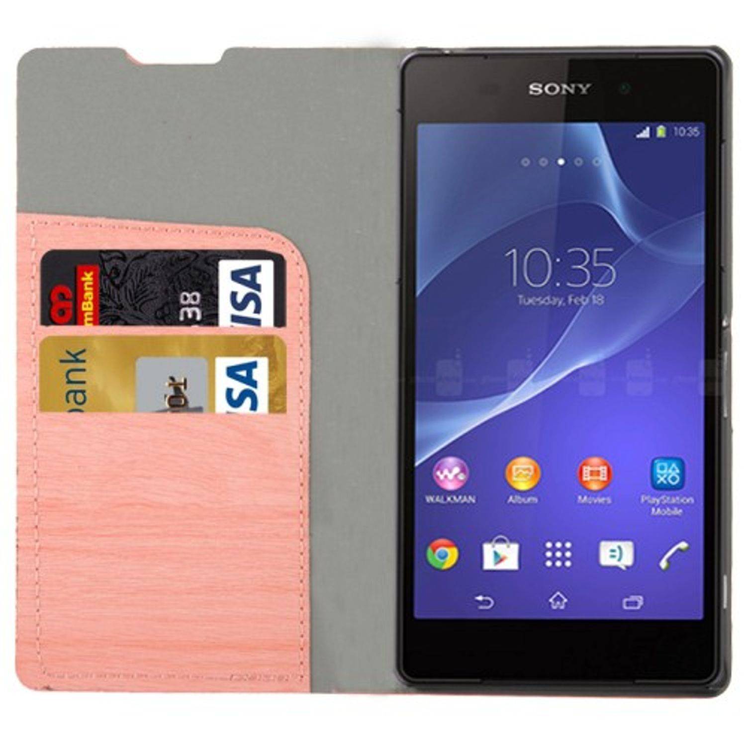 Sony Xperia Z2 Handyhülle Backcover Rosa