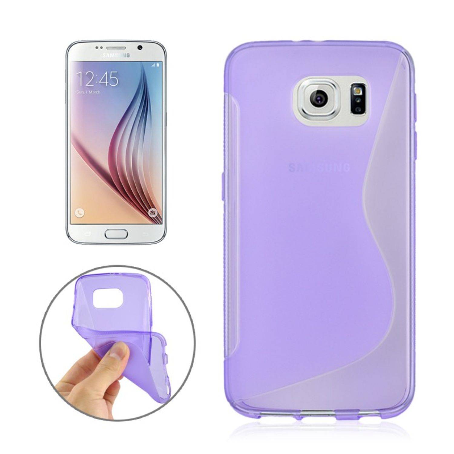 Samsung Galaxy S6 Handyhülle Backcover Violett