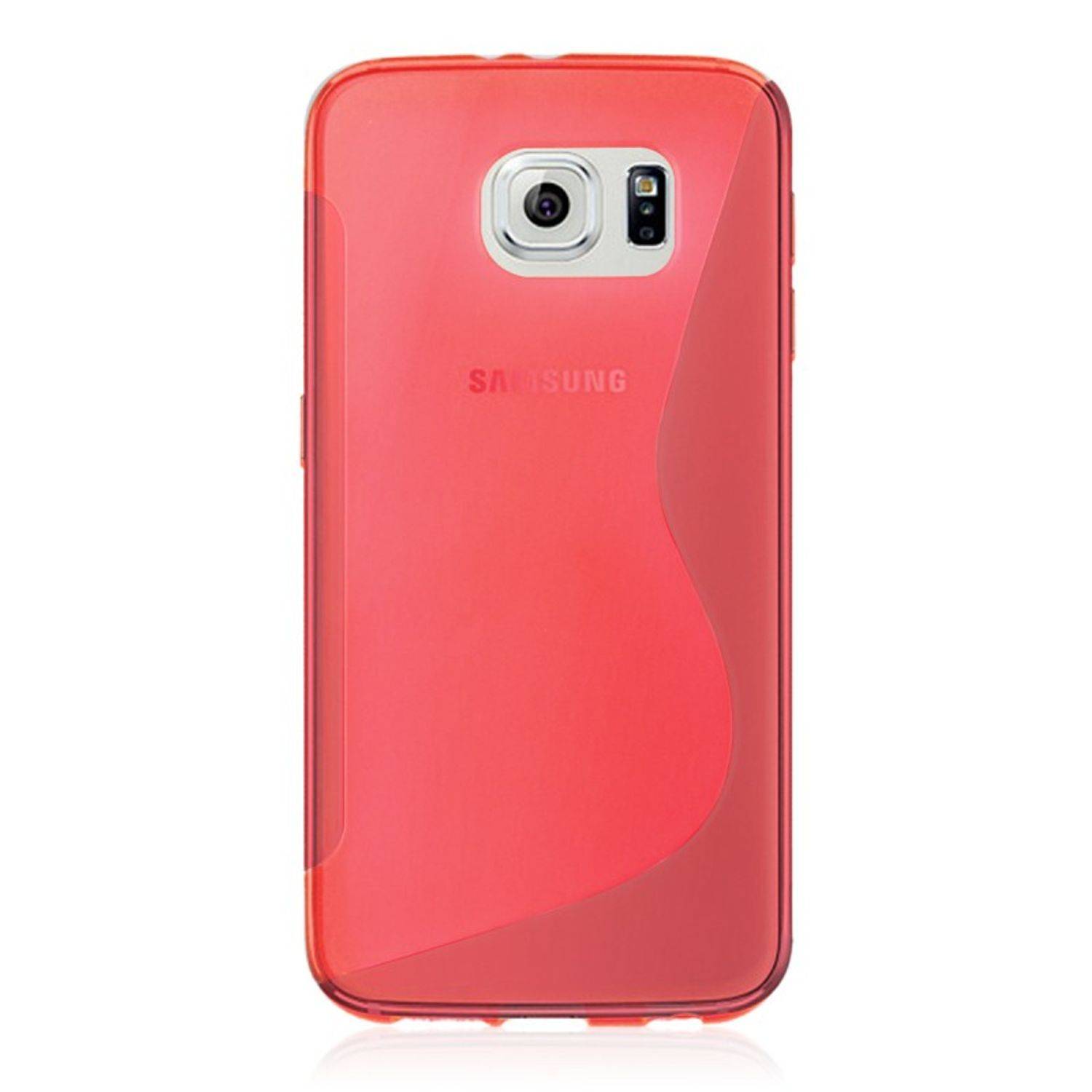 Samsung Galaxy S6 Handyhülle Backcover Rot