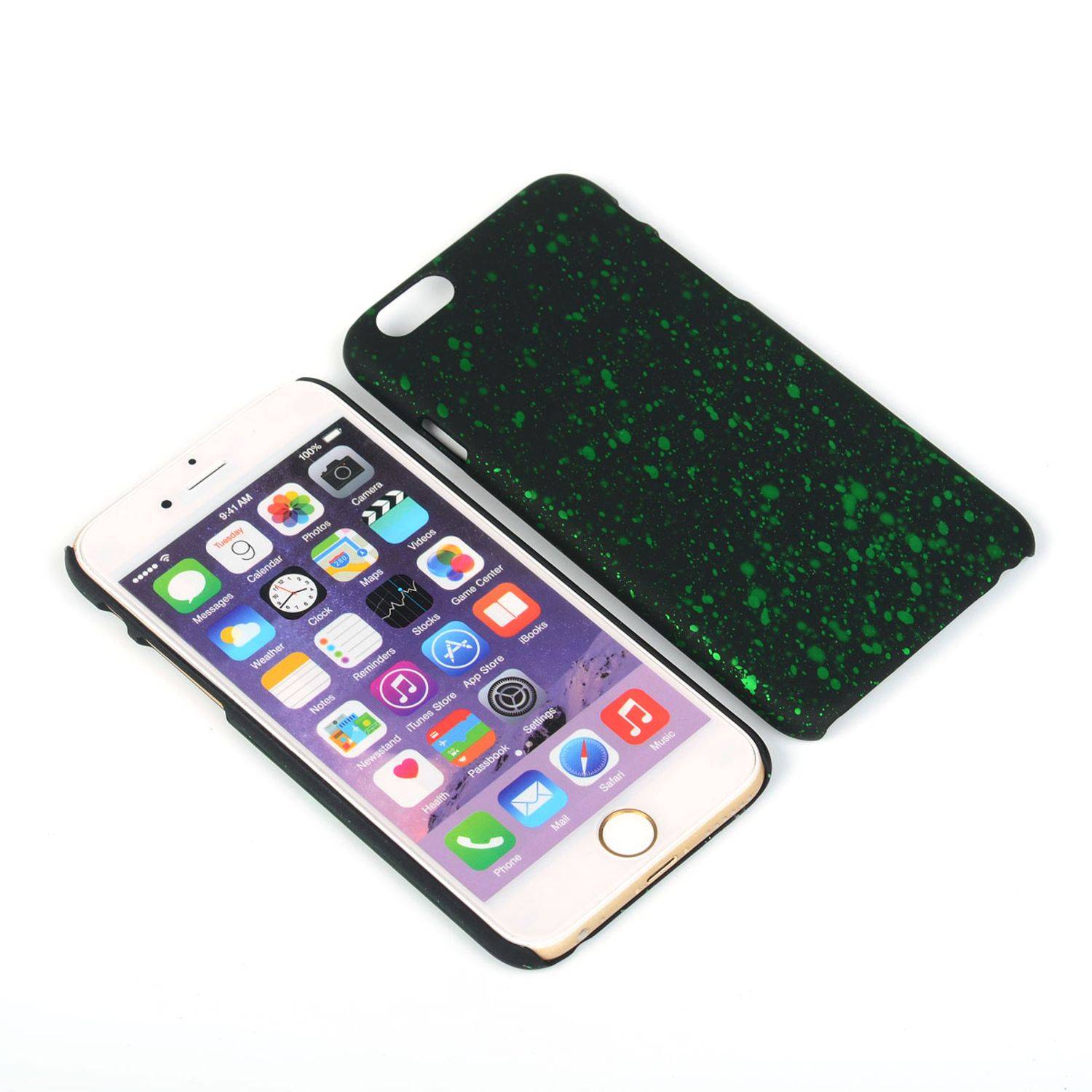 Apple iPhone 6 / 6s Handyhülle Backcover Schwarz