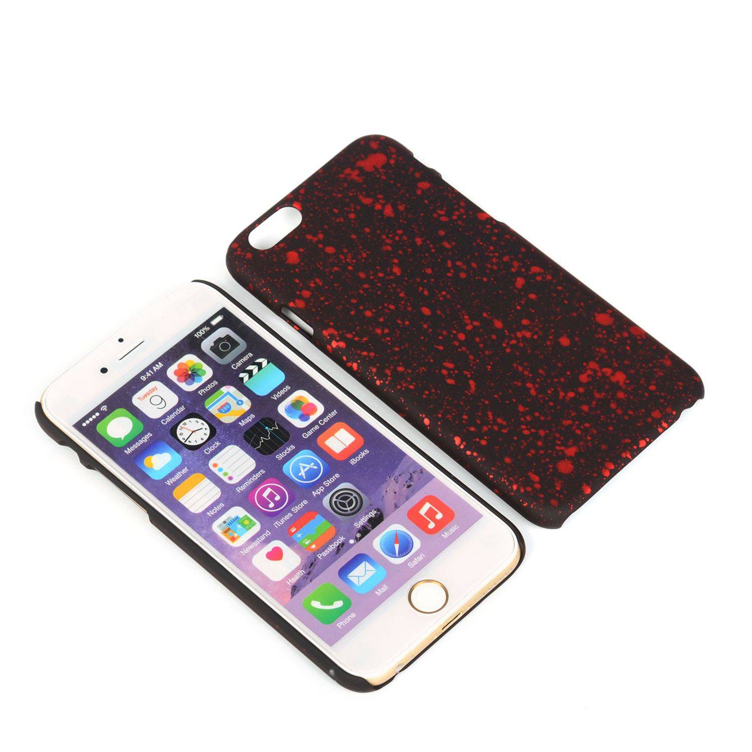 Apple iPhone 6 / 6s Handyhülle Backcover Schwarz