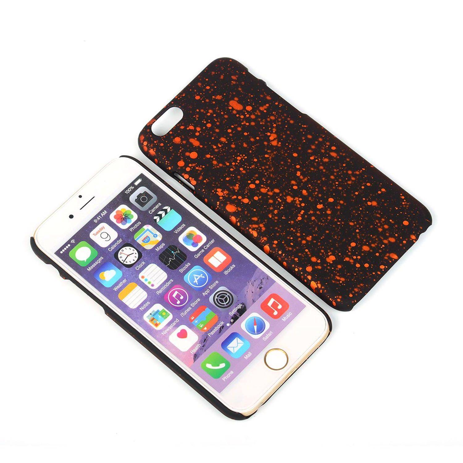 Apple iPhone 6 / 6s Handyhülle Backcover Schwarz