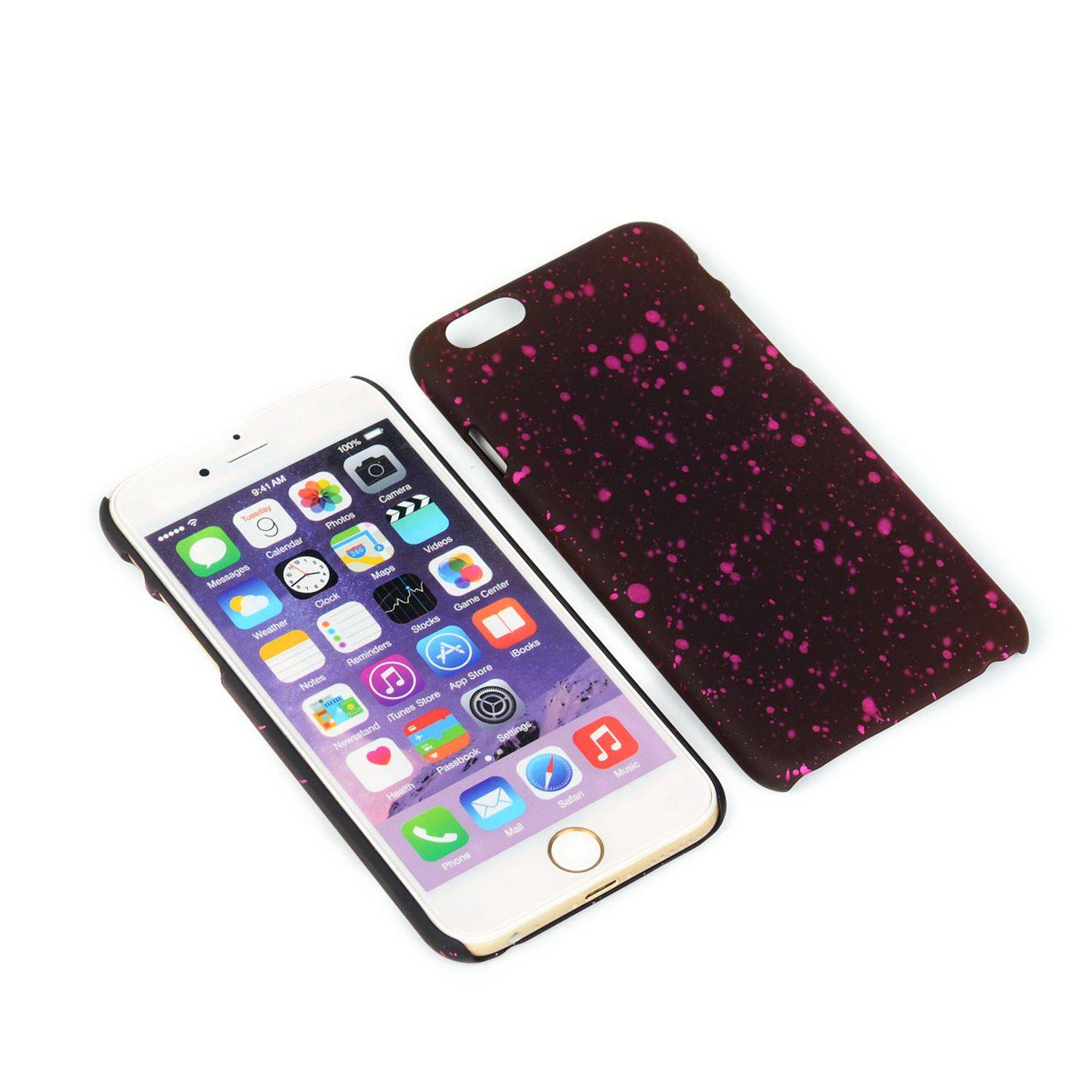 Apple iPhone 6 / 6s Handyhülle Backcover Schwarz