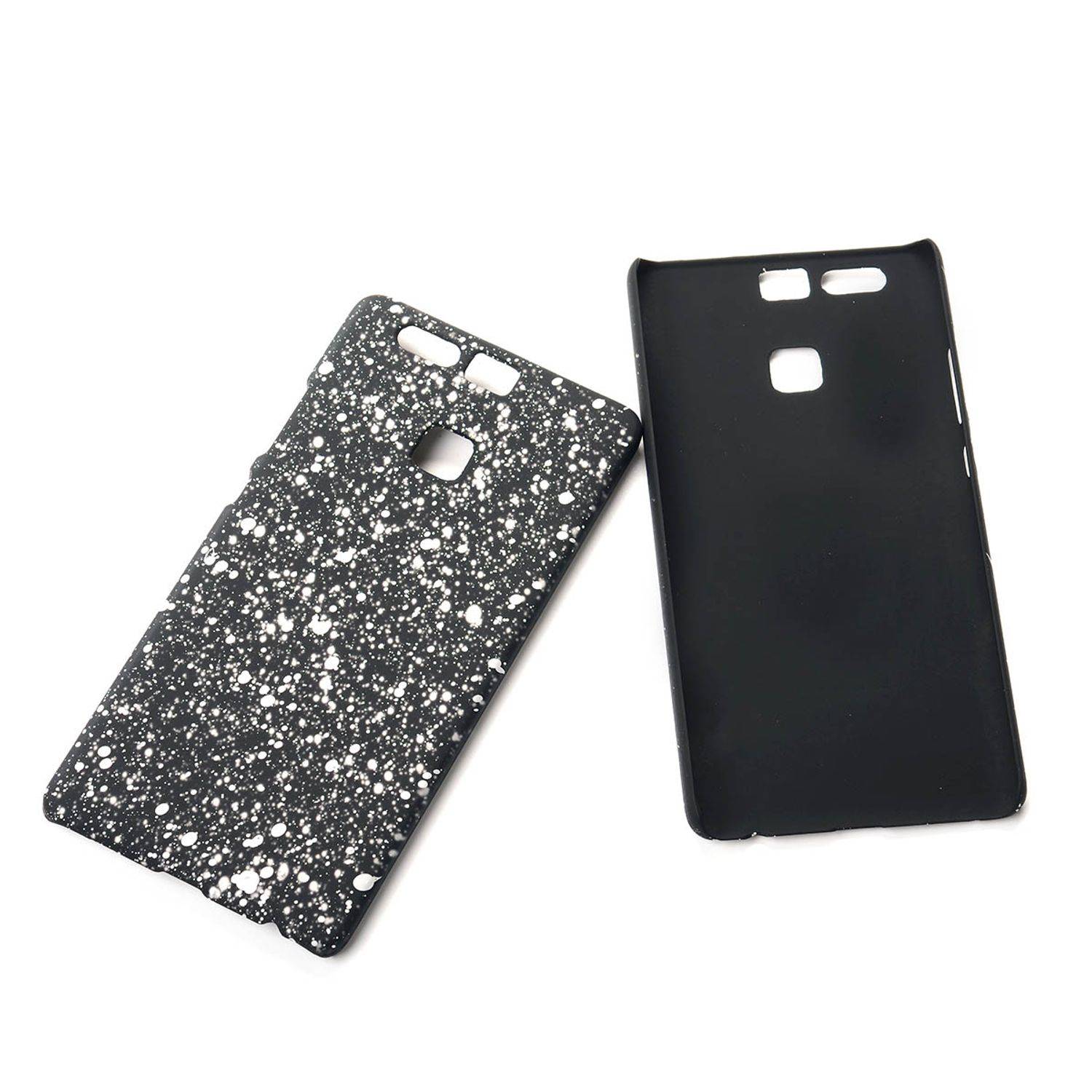 Huawei P9 Handyhülle Backcover Schwarz