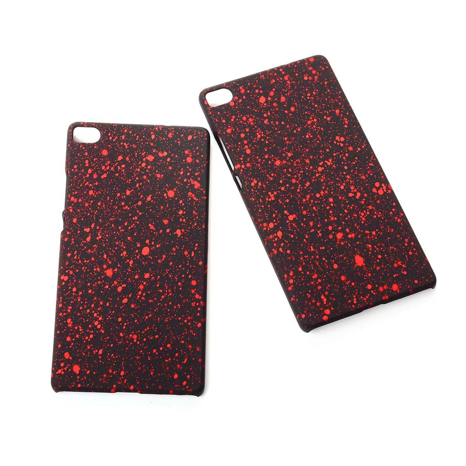 Huawei P8 Handyhülle Backcover Schwarz