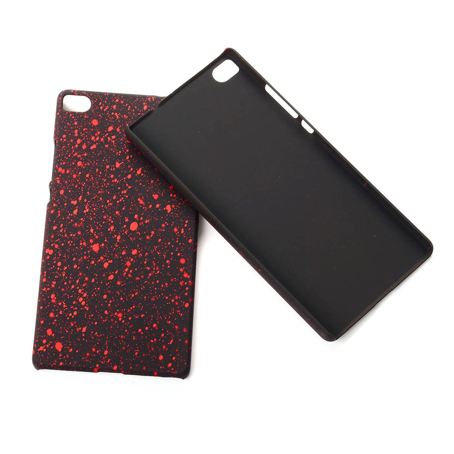 Huawei P8 Handyhülle Backcover Schwarz