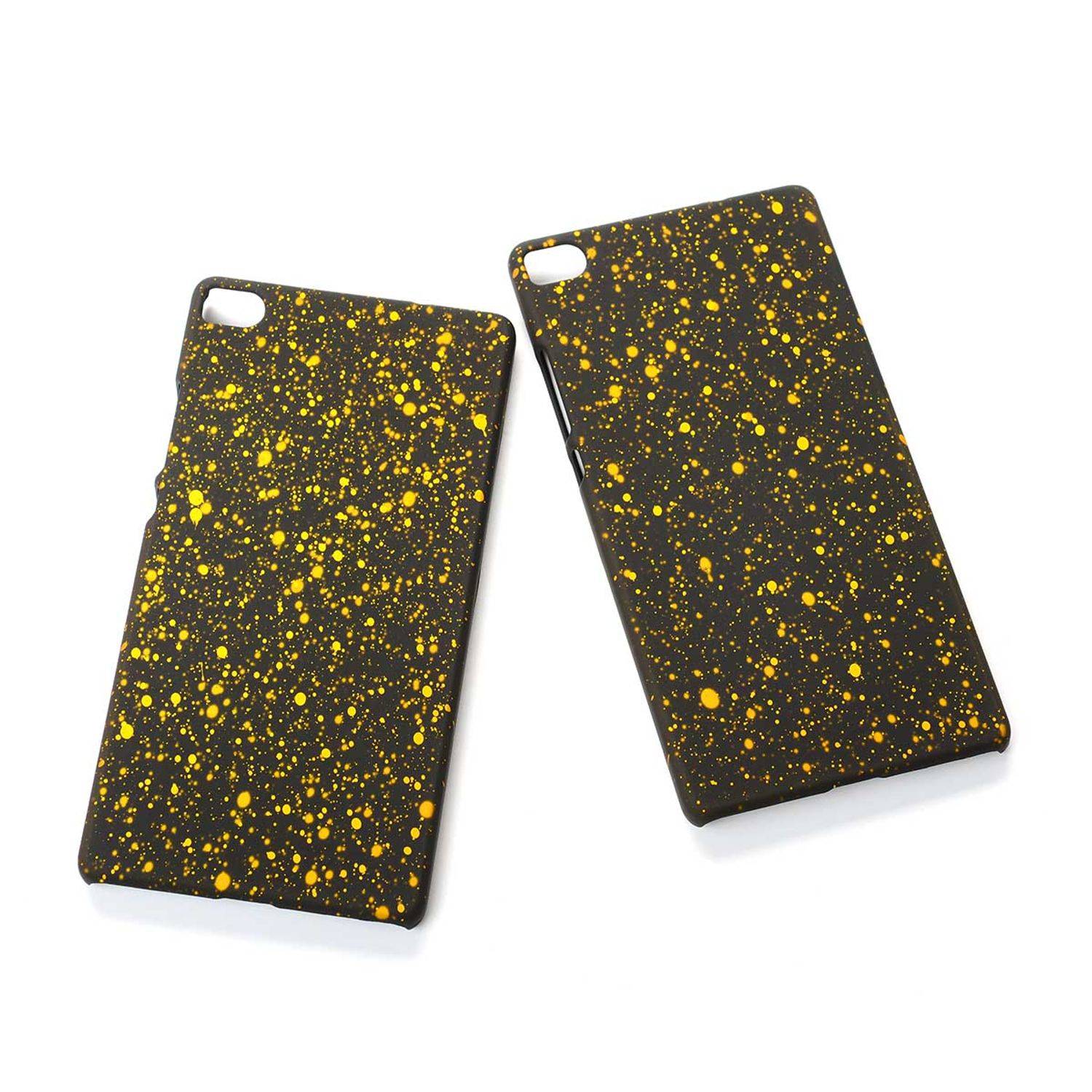 Huawei P8 Handyhülle Backcover Schwarz