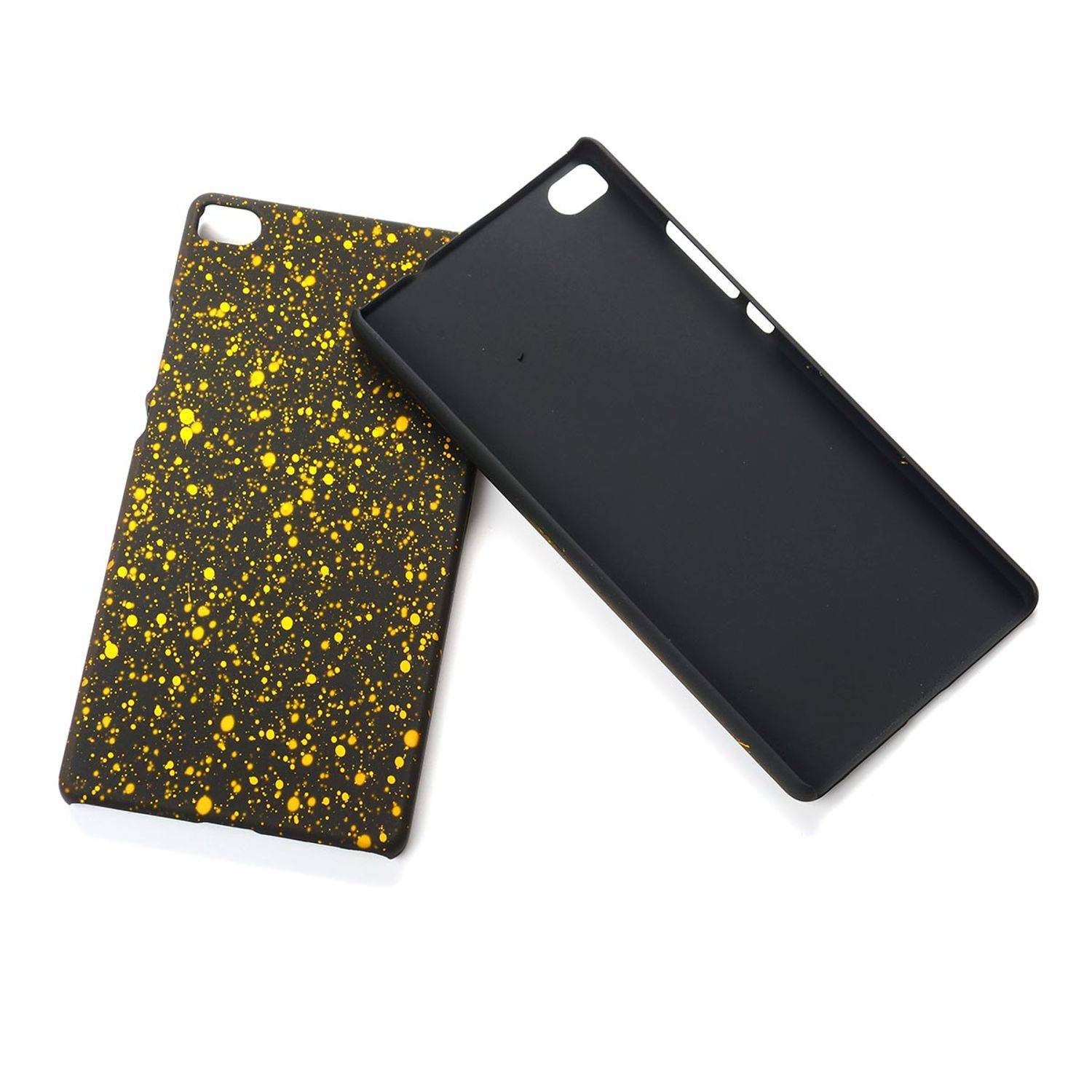 Huawei P8 Handyhülle Backcover Schwarz