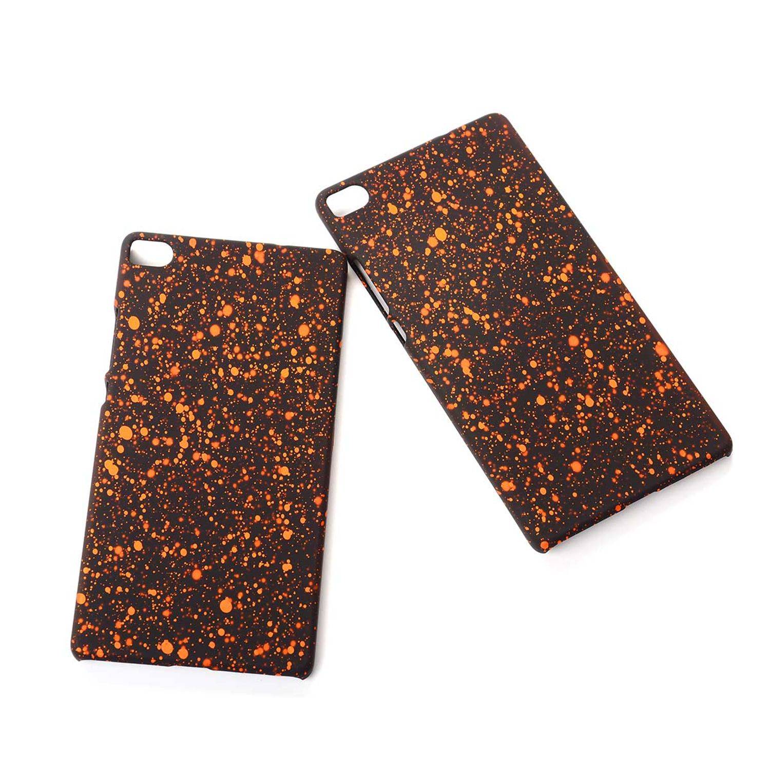 Huawei P8 Handyhülle Backcover Schwarz