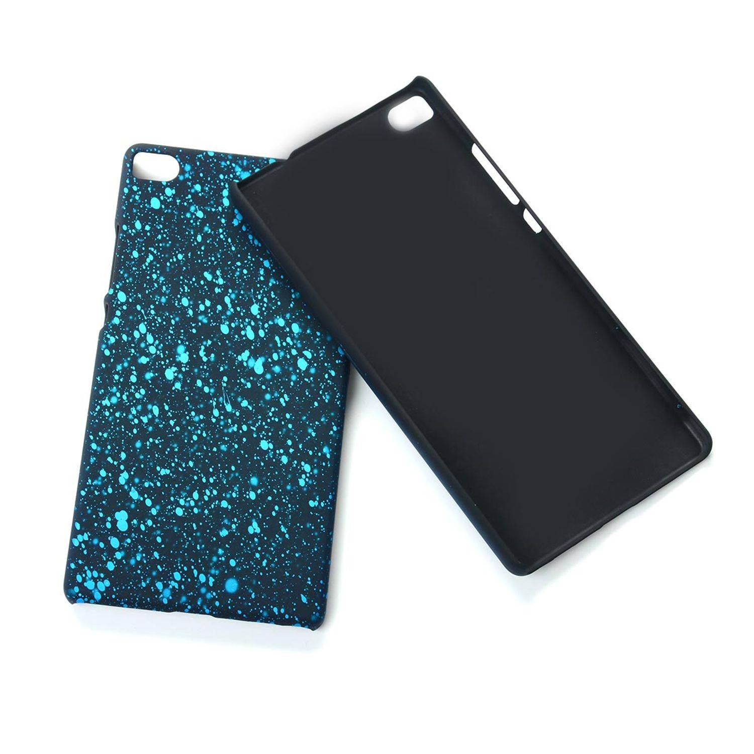 Huawei P8 Handyhülle Backcover Schwarz