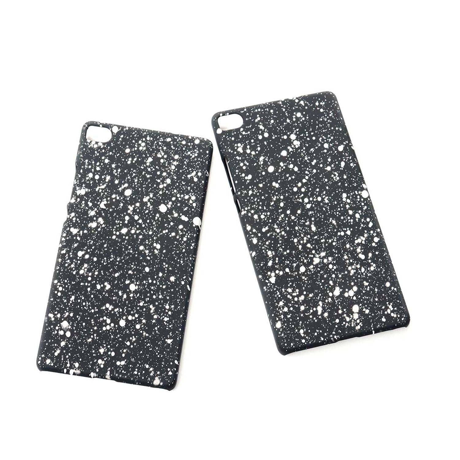 Huawei P8 Handyhülle Backcover Schwarz