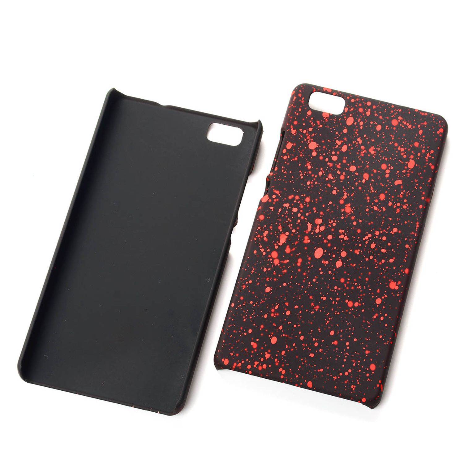 Huawei P8 Lite Handyhülle Backcover Schwarz