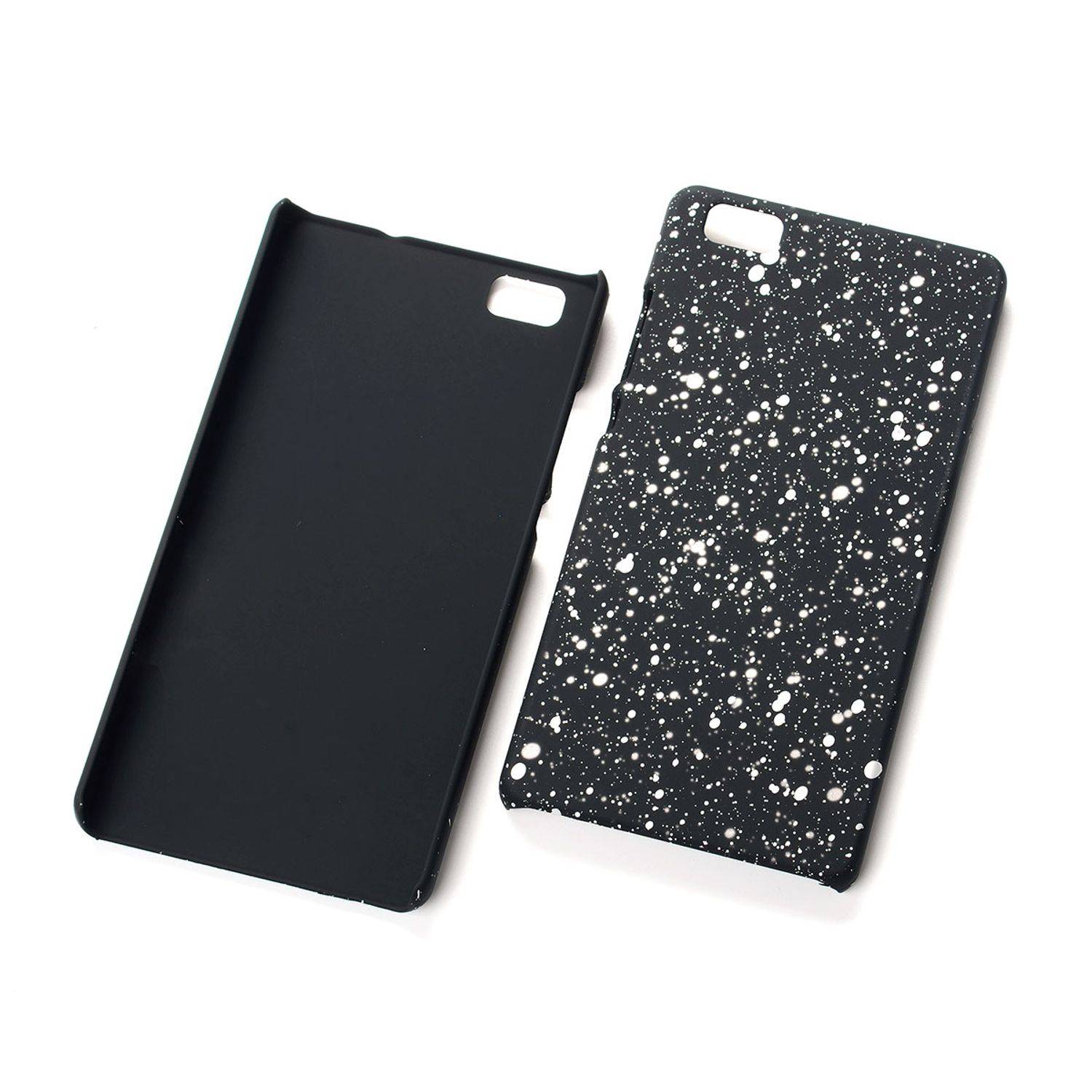 Huawei P8 Lite Handyhülle Backcover Schwarz