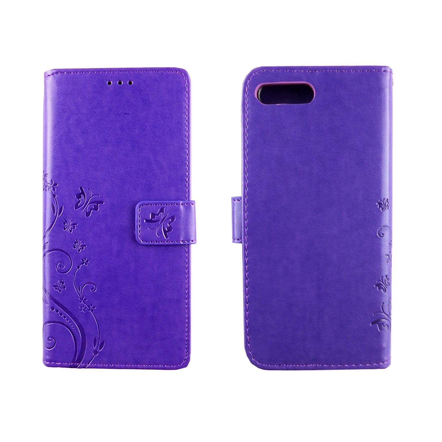 Huawei Honor 10 Handyhülle Bookcover Violett