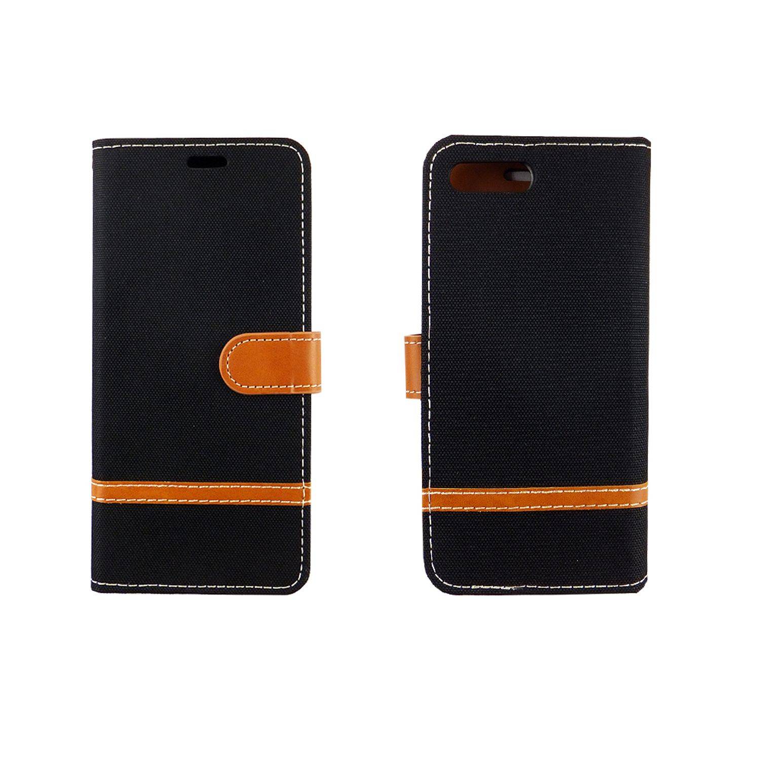 Huawei Honor 10 Handyhülle Bookcover Schwarz