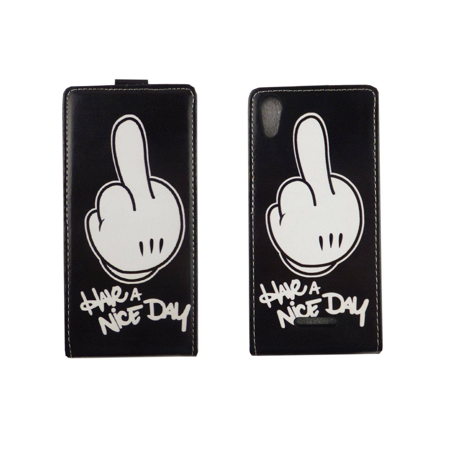 Wiko Lenny 4 Handyhülle Backcover Schwarz