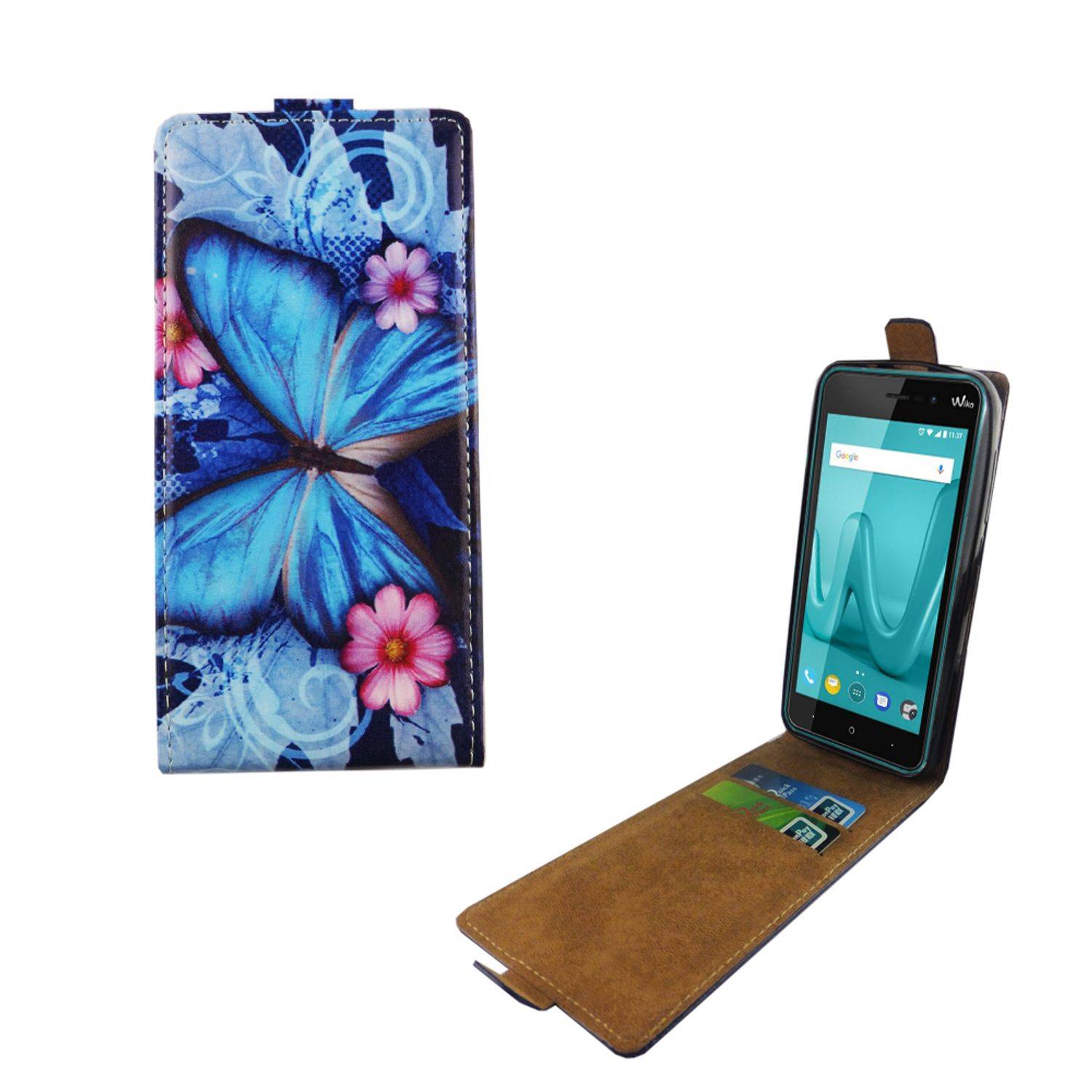 Wiko Lenny 4 Handyhülle Backcover Blau