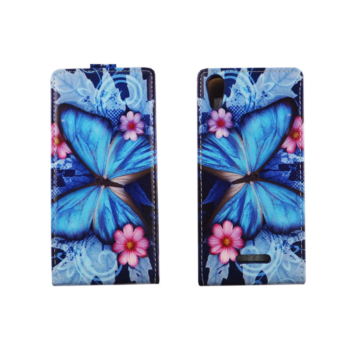 Wiko Lenny 4 Handyhülle Backcover Blau