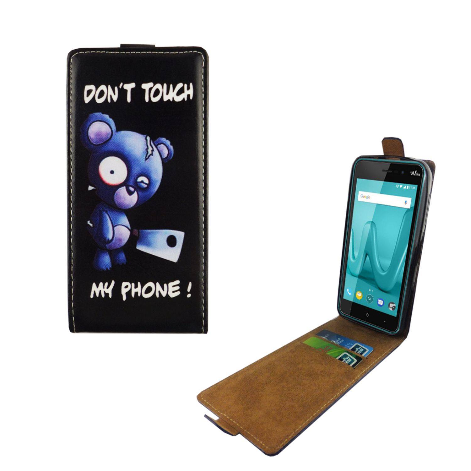 Wiko Lenny 4 Handyhülle Backcover Schwarz