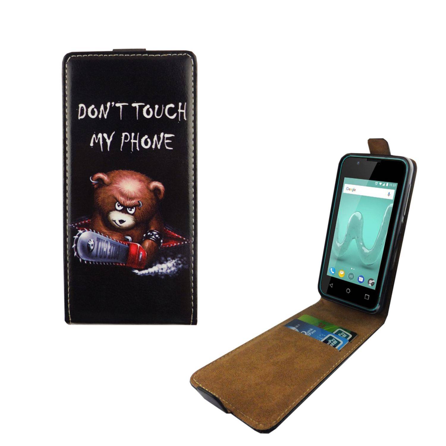 Wiko Sunny 2 Handyhülle Backcover Schwarz
