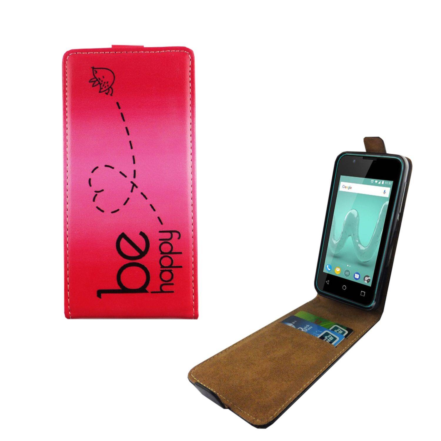 Wiko Sunny 2 Handyhülle Backcover Rosa