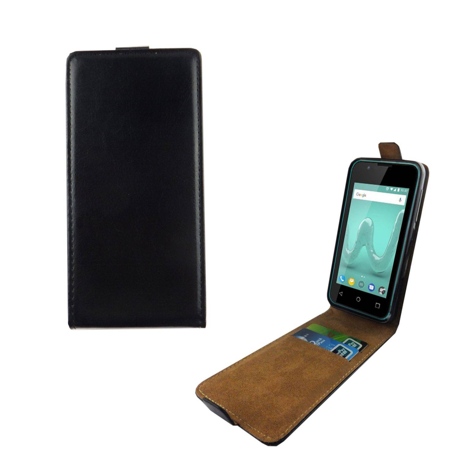 Wiko Sunny 2 Handyhülle Backcover Schwarz