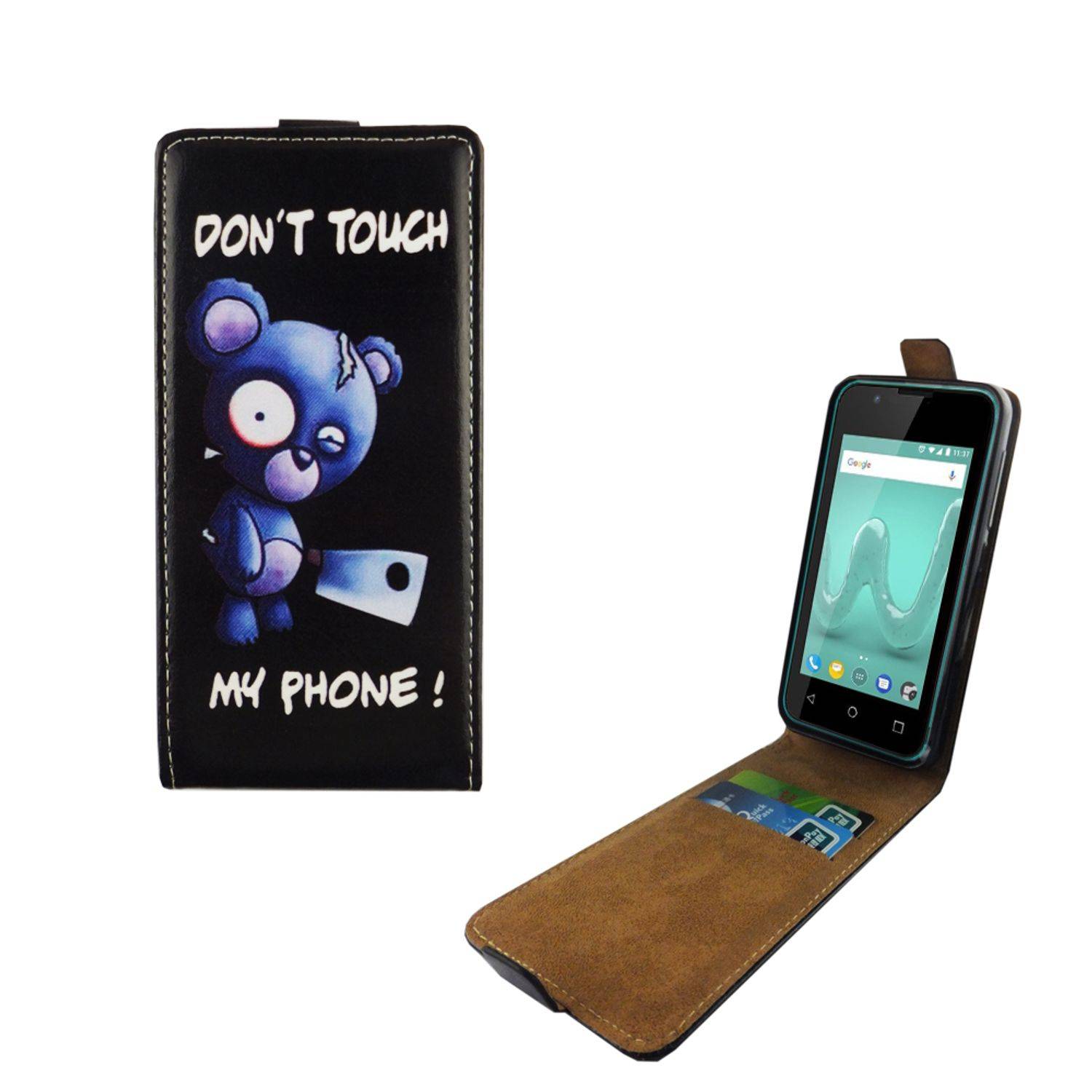 Wiko Sunny 2 Handyhülle Backcover Schwarz