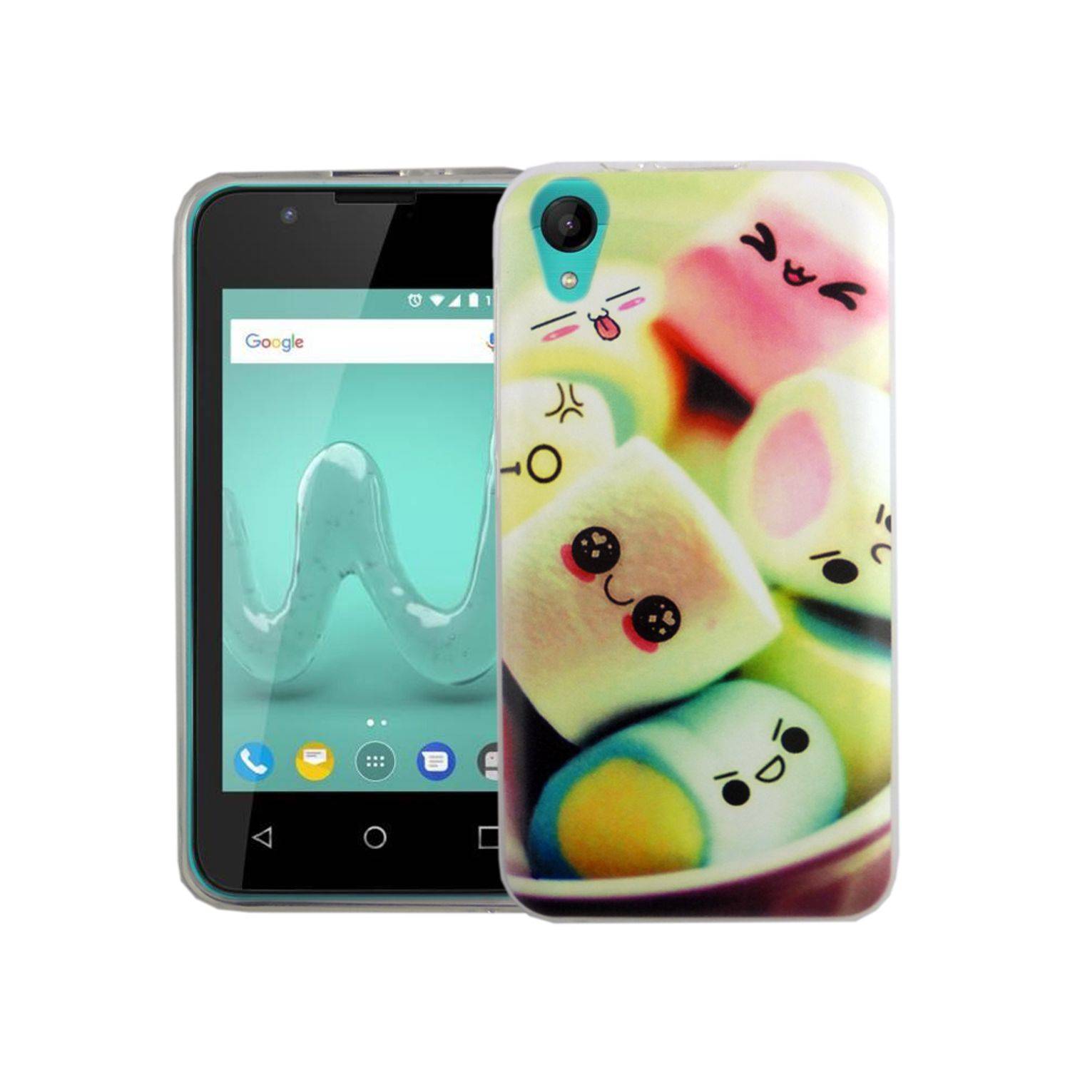 Wiko Sunny 2 Handyhülle Bumper Backcover Mehrfarbig