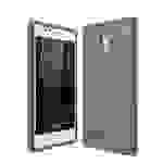 Nokia 3 Handyhülle Carbon Optik Backcover Grau