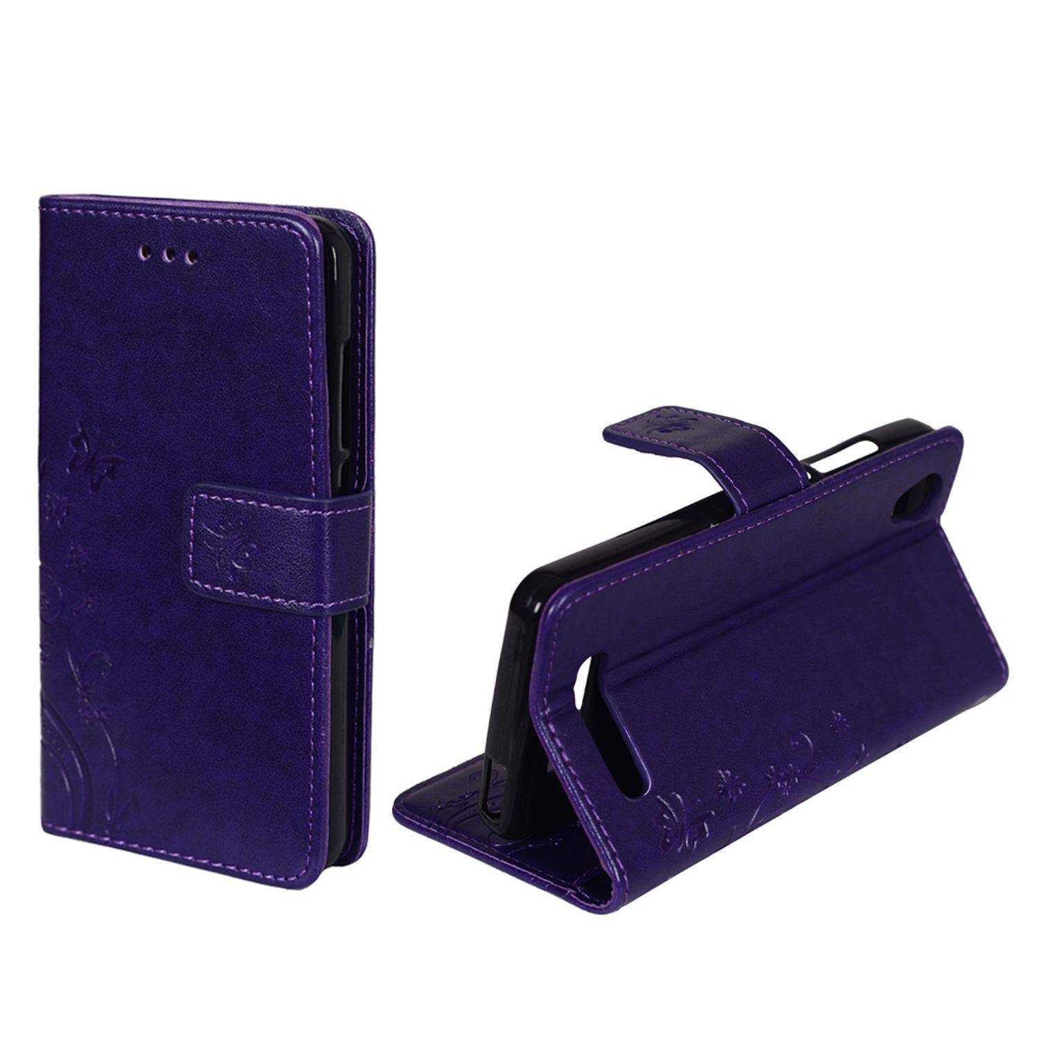ZTE Blade A452 Handyhülle Bookcover Violett