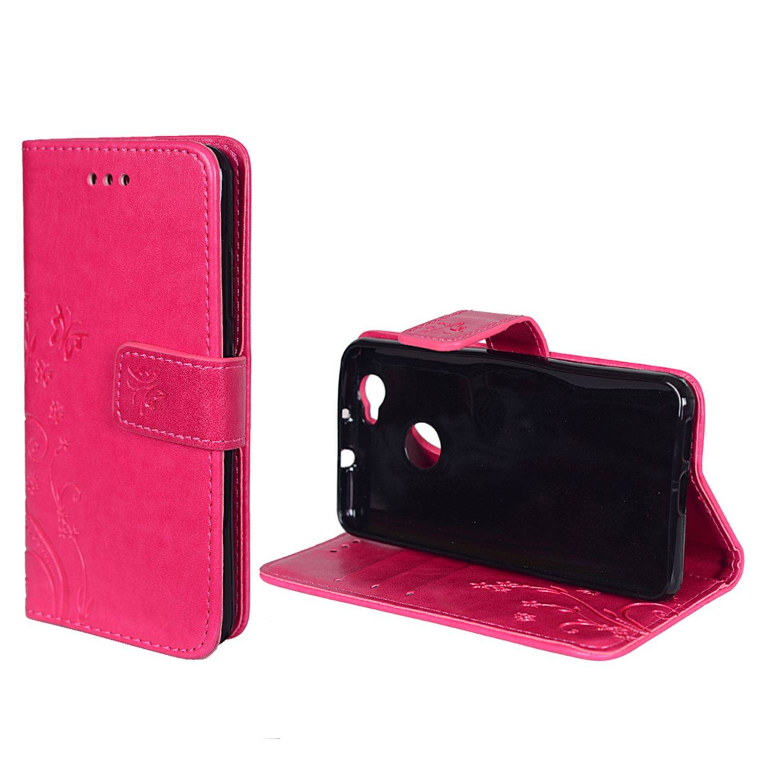 Huawei Nova Handyhülle Bookcover Rosa