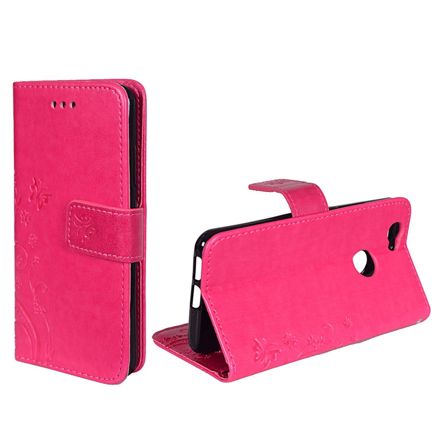 Huawei Nova Handyhülle Bookcover Rosa