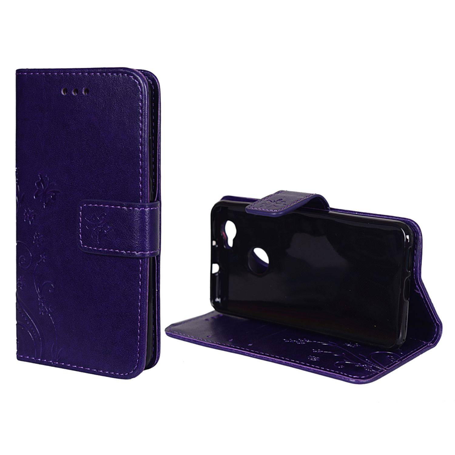 Huawei Nova Handyhülle Bookcover Violett