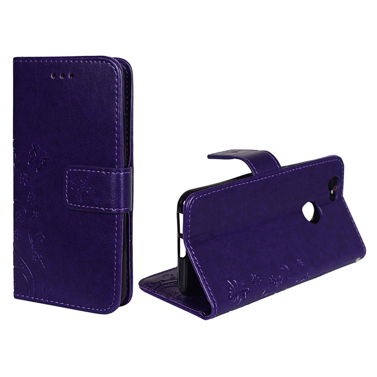 Huawei Nova Handyhülle Bookcover Violett