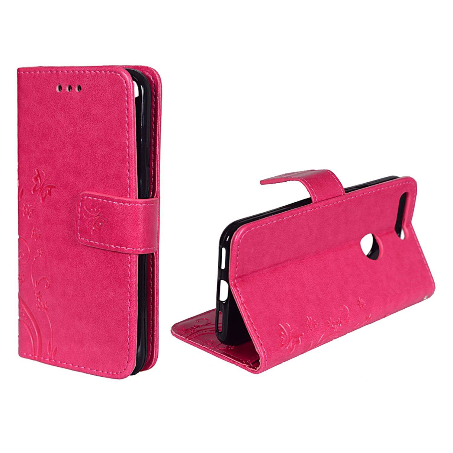 Google Pixel Handyhülle Bookcover Rosa
