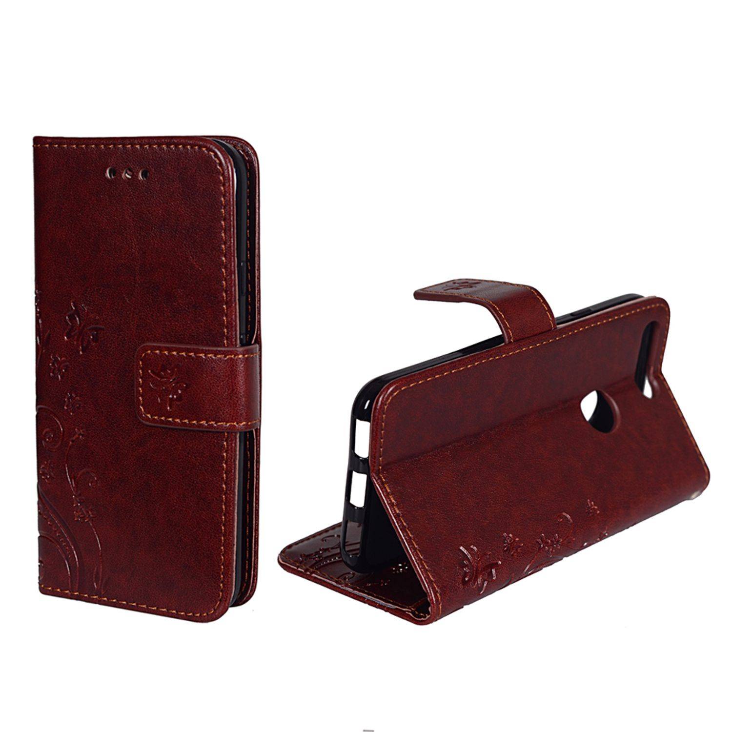 Google Pixel Handyhülle Bookcover Braun