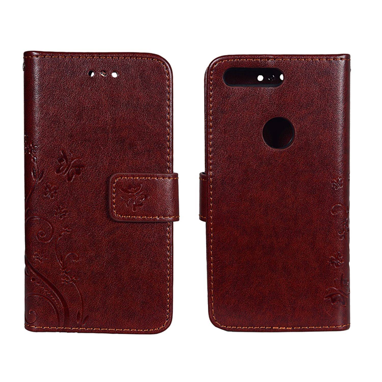 Google Pixel Handyhülle Bookcover Braun