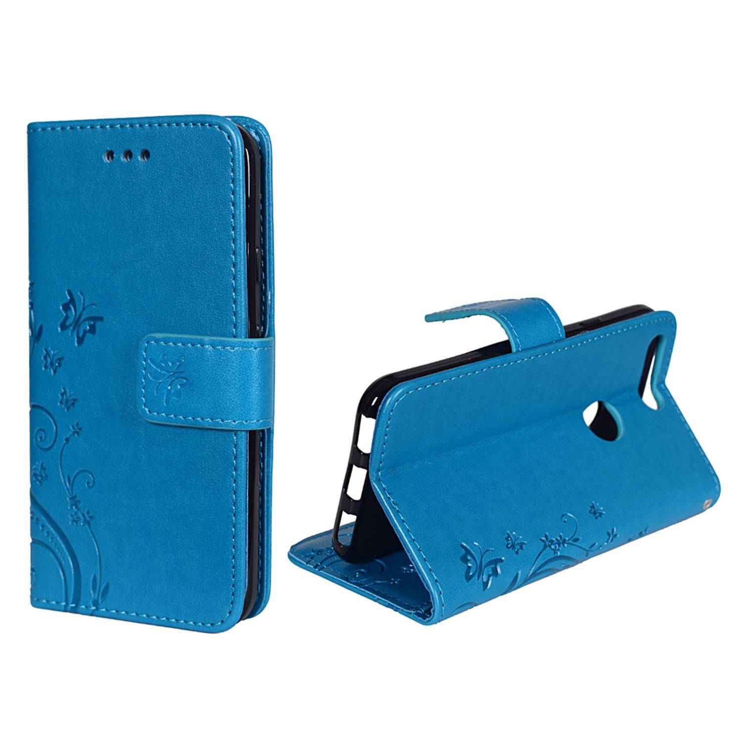 Google Pixel Handyhülle Bookcover Blau