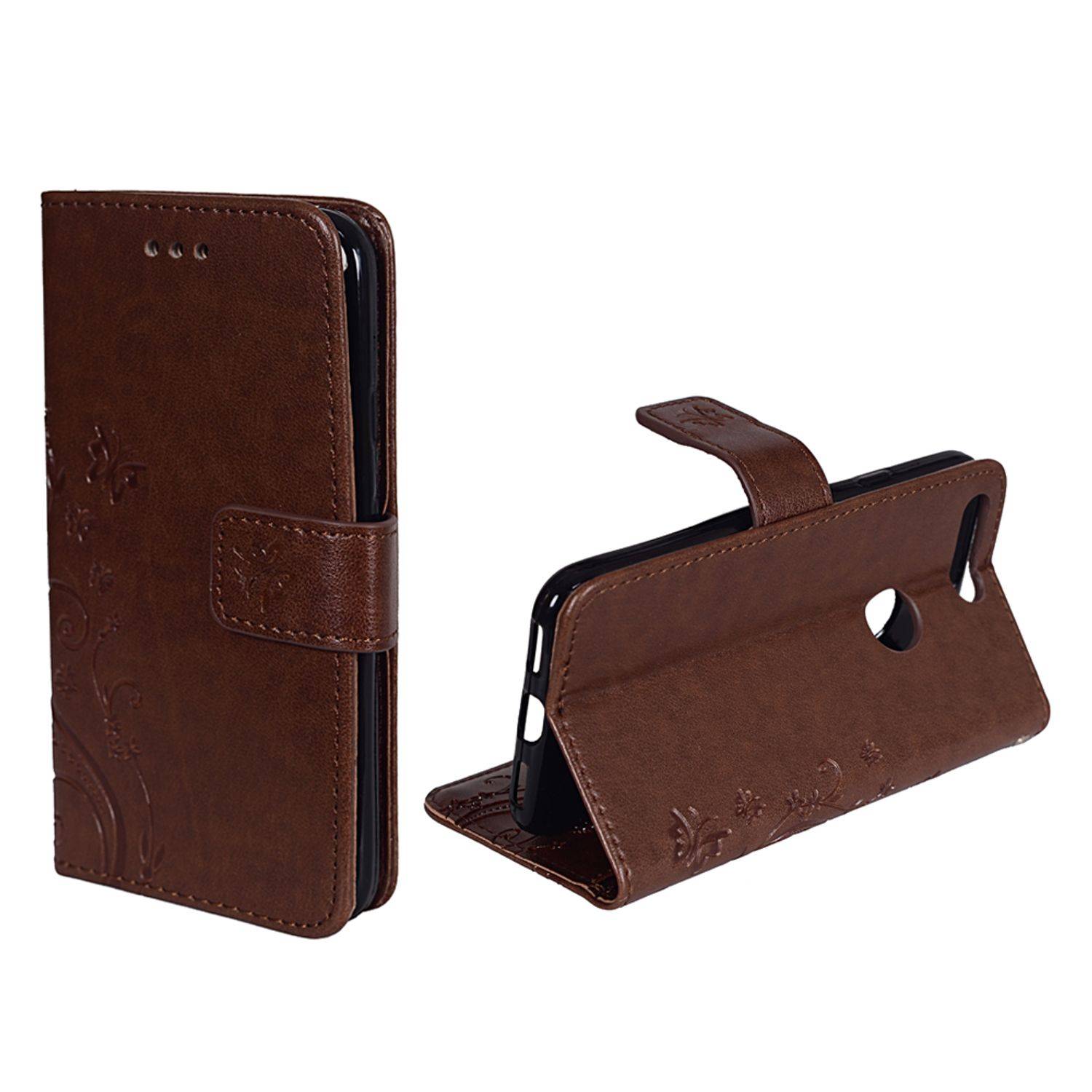 Google Pixel Handyhülle Bookcover Braun