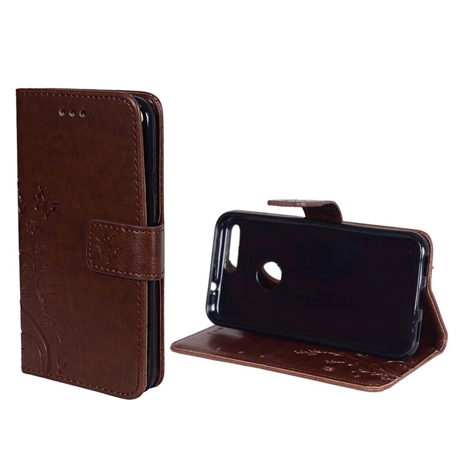 Google Pixel Handyhülle Bookcover Braun