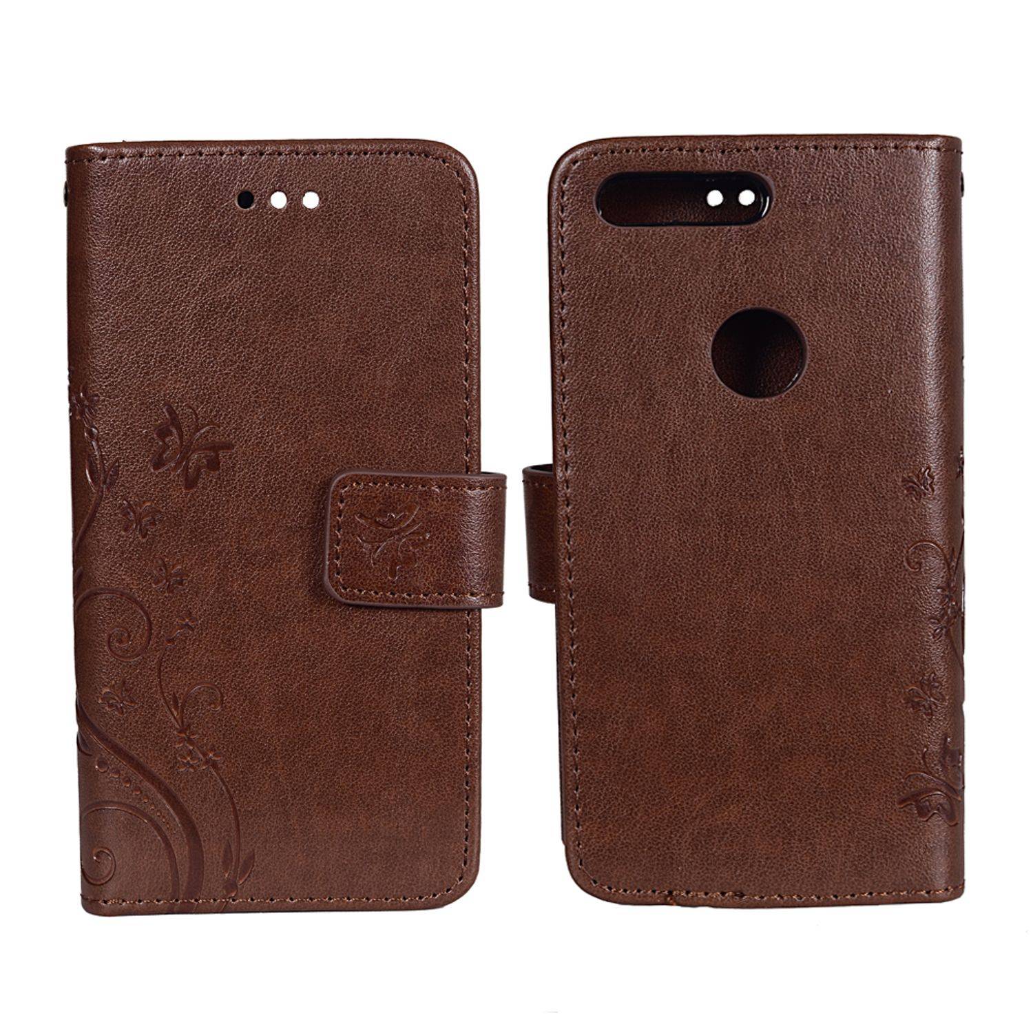 Google Pixel Handyhülle Bookcover Braun