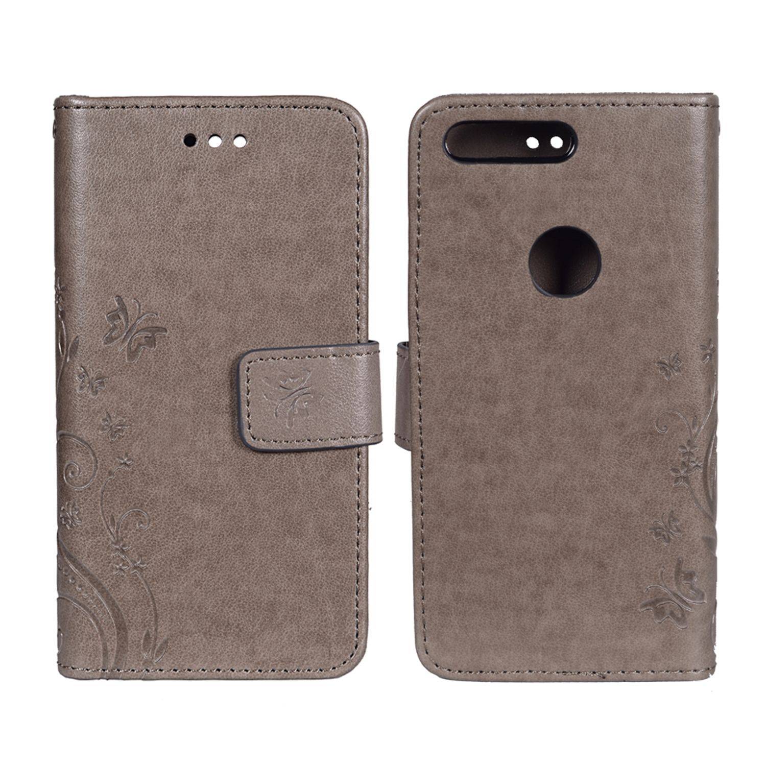 Google Pixel Handyhülle Bookcover Grau